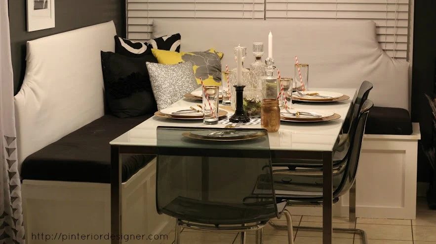 Build your own custom banquette corner bench, Pinterior Designer featured on Bekob