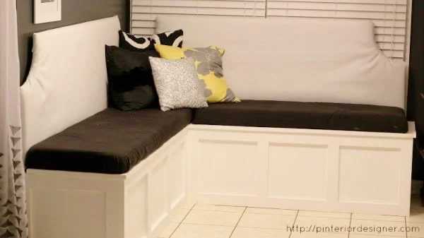 BUild Your Own Custom Banquette Corner Bench Featured On Bekob.com