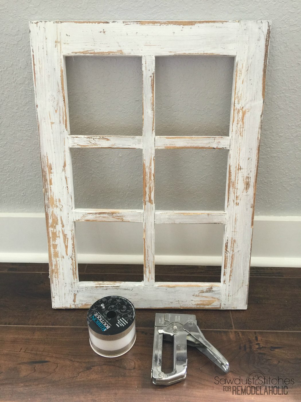 Rustic Window Frame By Sawdust2Stitches For Bekob.com 6
