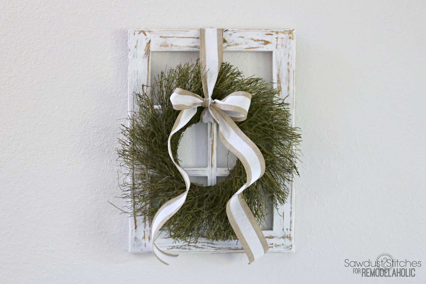 Rustic Window Frame By Sawdust2Stitches For Bekob.com