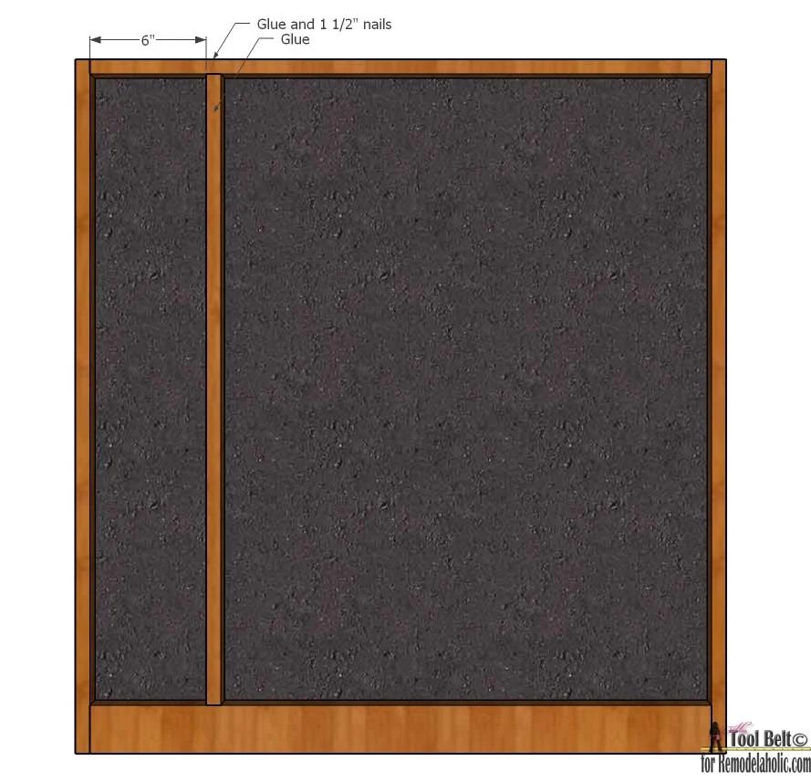 Organize your family with a divided chalkboard calendar with hooks. Free Handmade plans and walkthrough on #Bekob #organization
