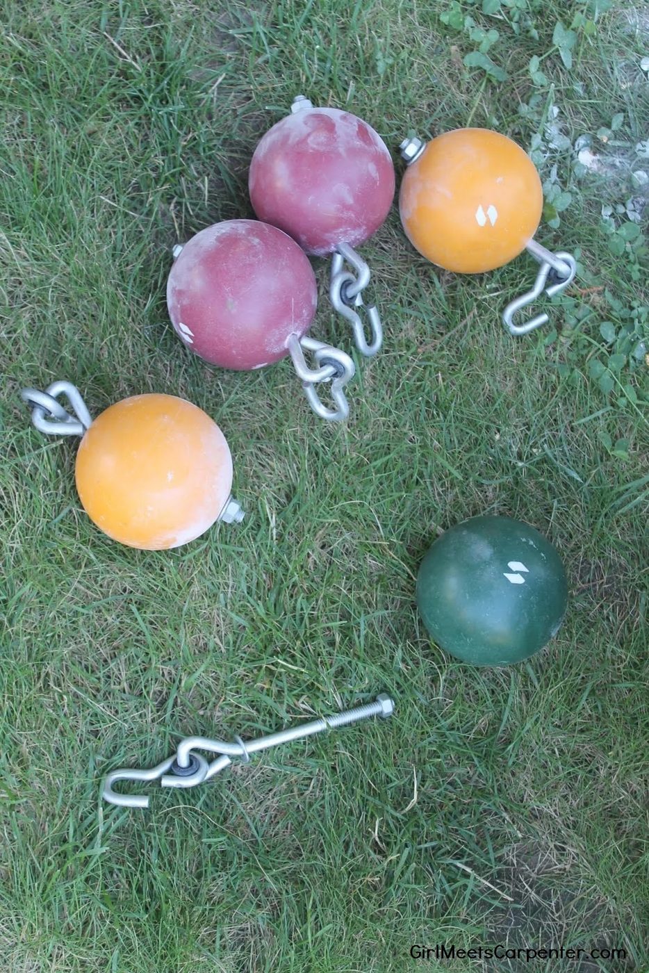 8 Handmade An American Ninja Warrior Course With Homemade Cannonballs Our Of Bocce Balls By Girl Meets Carpenter Featured On @Bekob