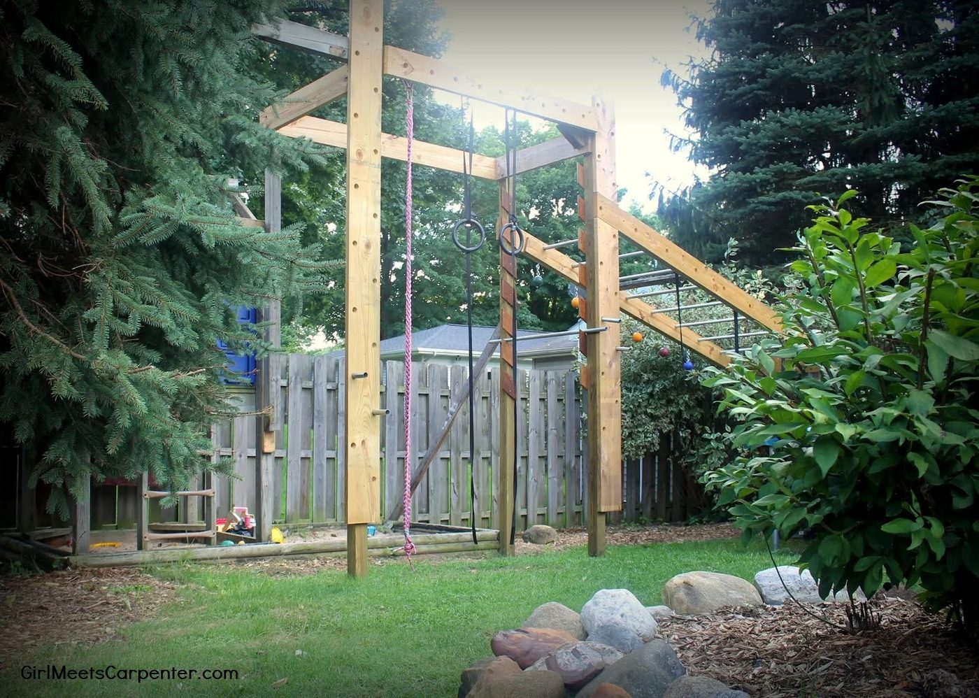 1 Handmade American Ninja Warrior Course For Your Backyard! By Girl Meets Carpenter Featured On @Bekob