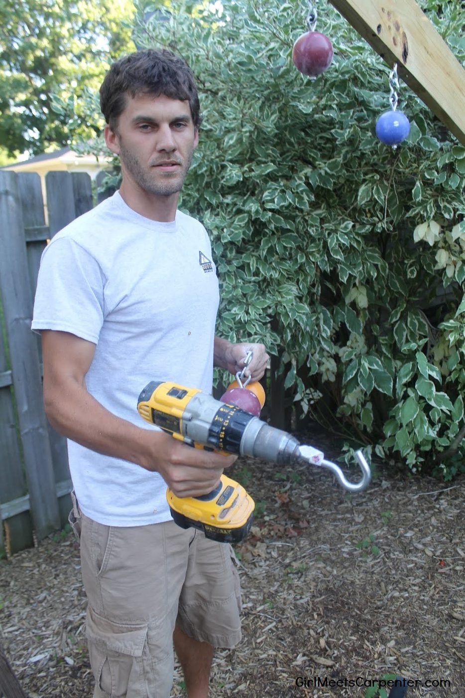 9 Handmade Ninja Course, How To Install An Eyebolt Using A Drill And Hook, By Girl Meets Carpenter Featured On @Bekob