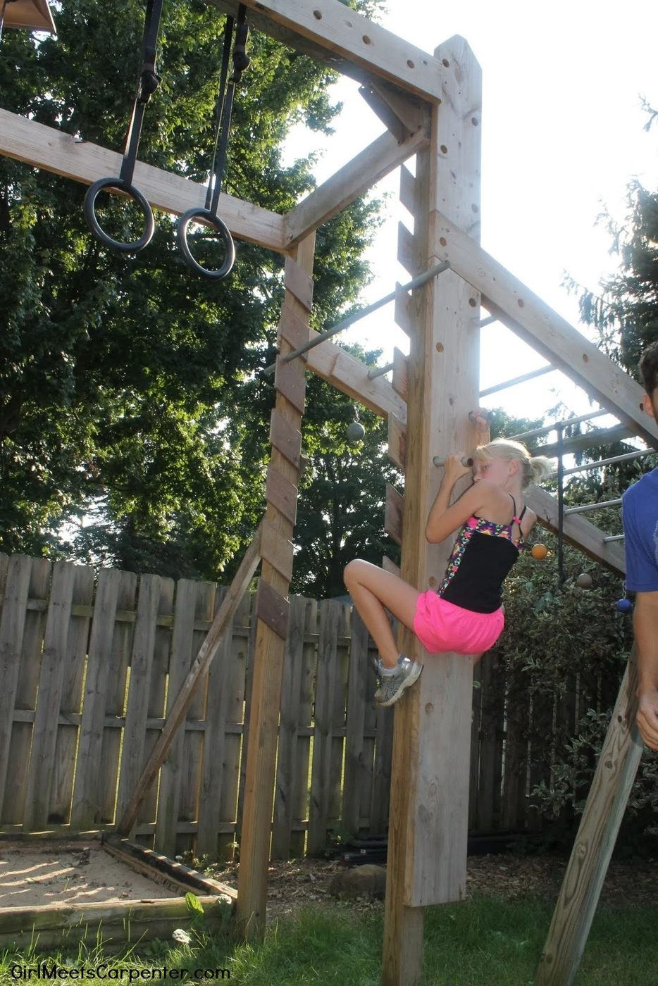 Handmade Peg Wall For Kids And Adults, Backyard Ninja Obstacle Course, By Girl Meets Carpenter Featured On @Bekob