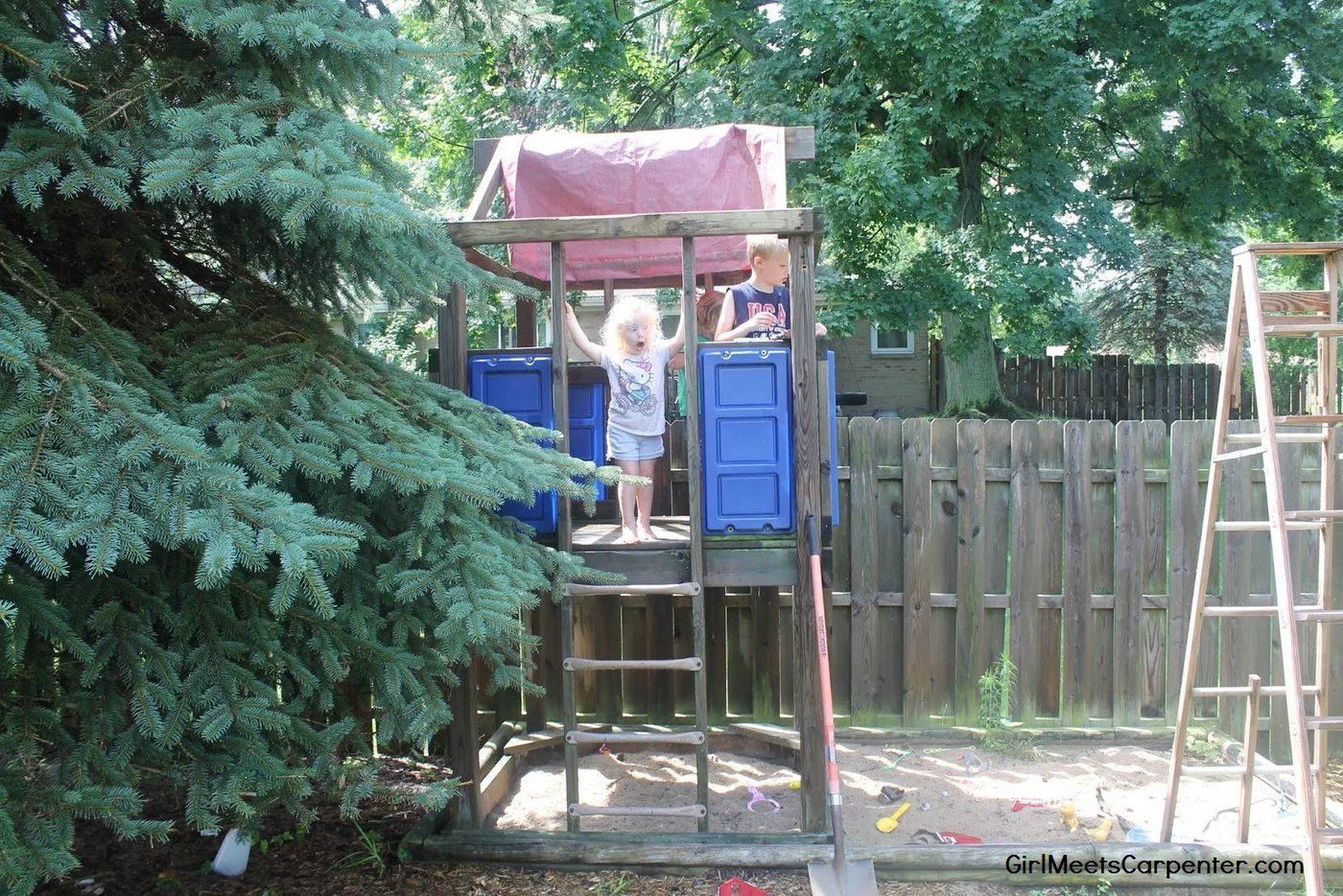 2 From Backyard Swing Set To American Ninja Warrior Course By Girl Meets Carpenter Featured On @Bekob