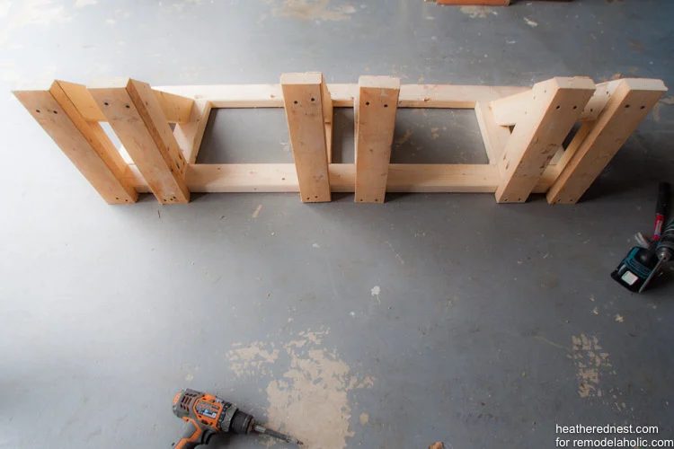 straightforward Handmade bike rack walkthrough to organize your garage NOW! Bekob.com via heatherednest.com