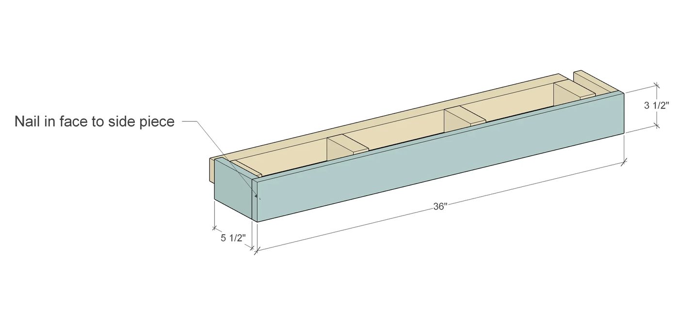 Bekob Floating Shelf Assemble Step 3