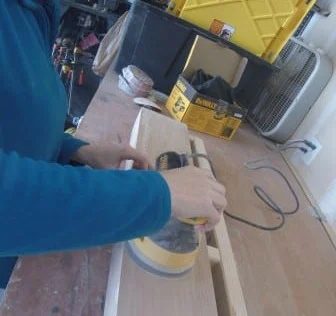 Sanding Floating Shelf