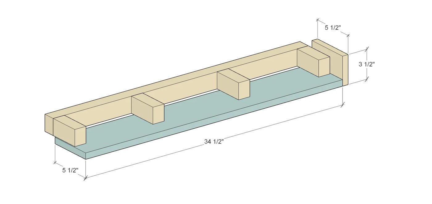 Bekob Floating Shelf Assemble Step 1