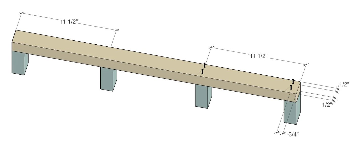 Bekob Floating Shelf 2x4 Attach