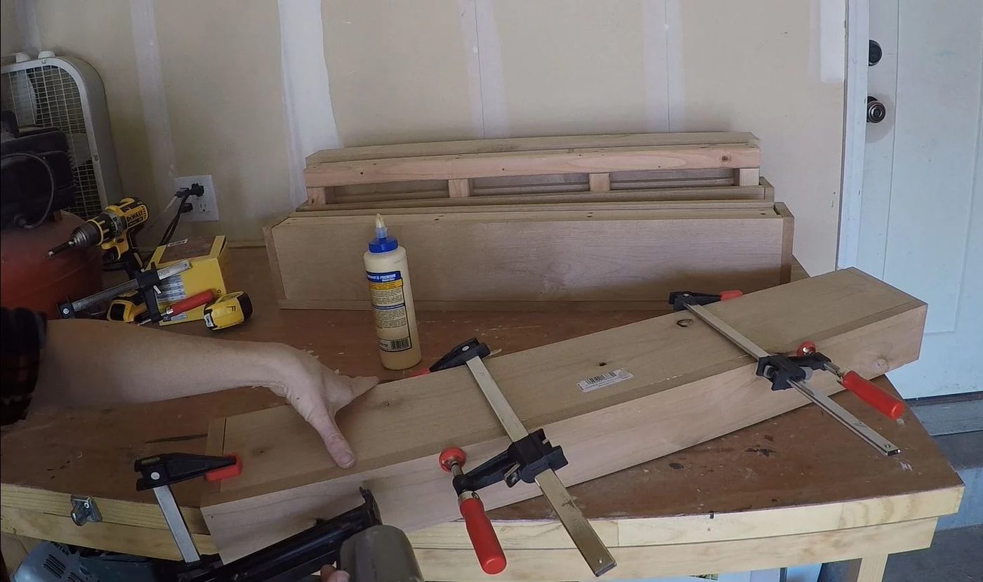 Floating Shelf Clamp And Nail Top