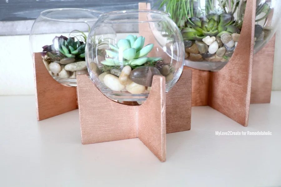 Close Up Of Cross Based Terrariums, MyLove2Create