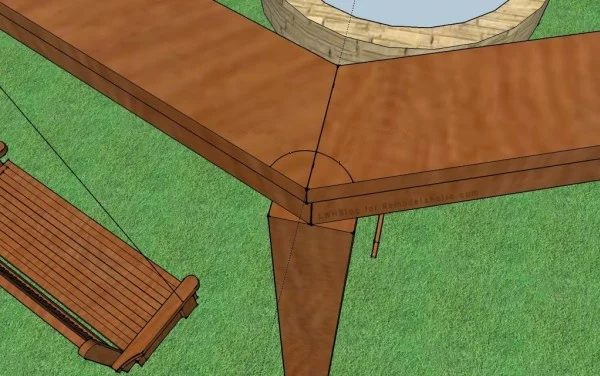 Top Beam And Cap, Diy Backyard Pergola walkthrough, LWHBlog For Bekob