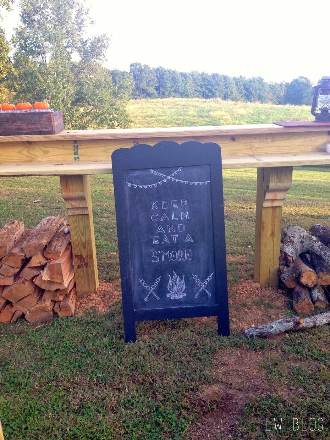 How to Build a Pergola with a Bar and Adirondack Chairs by Little White House Blog featured on @Bekob