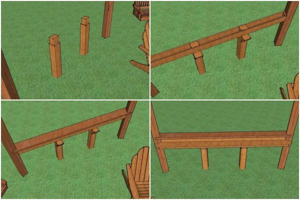 Fire Pit Pergola Bar Storage Area Bekob