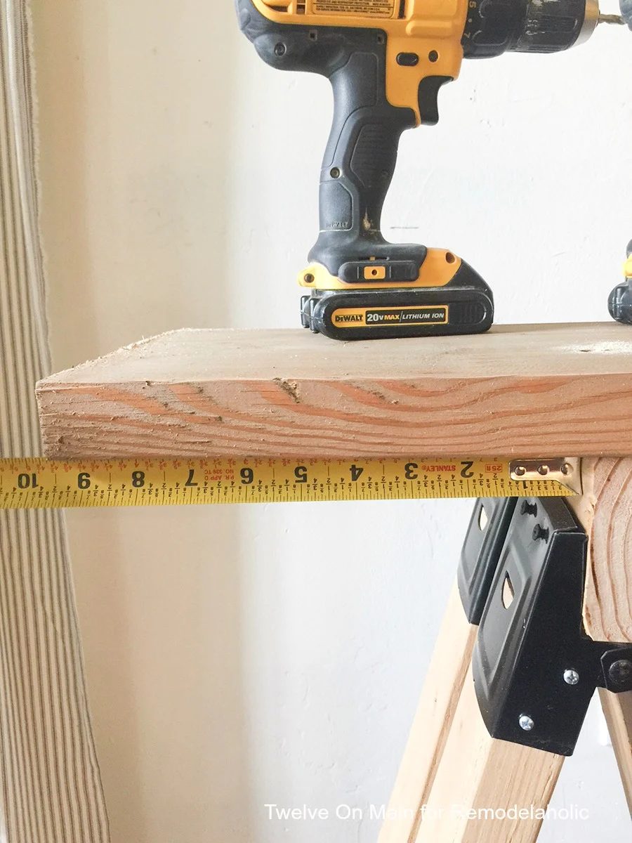 Handmade Sawhorse Sofa Table by Twelve On Main for Bekob