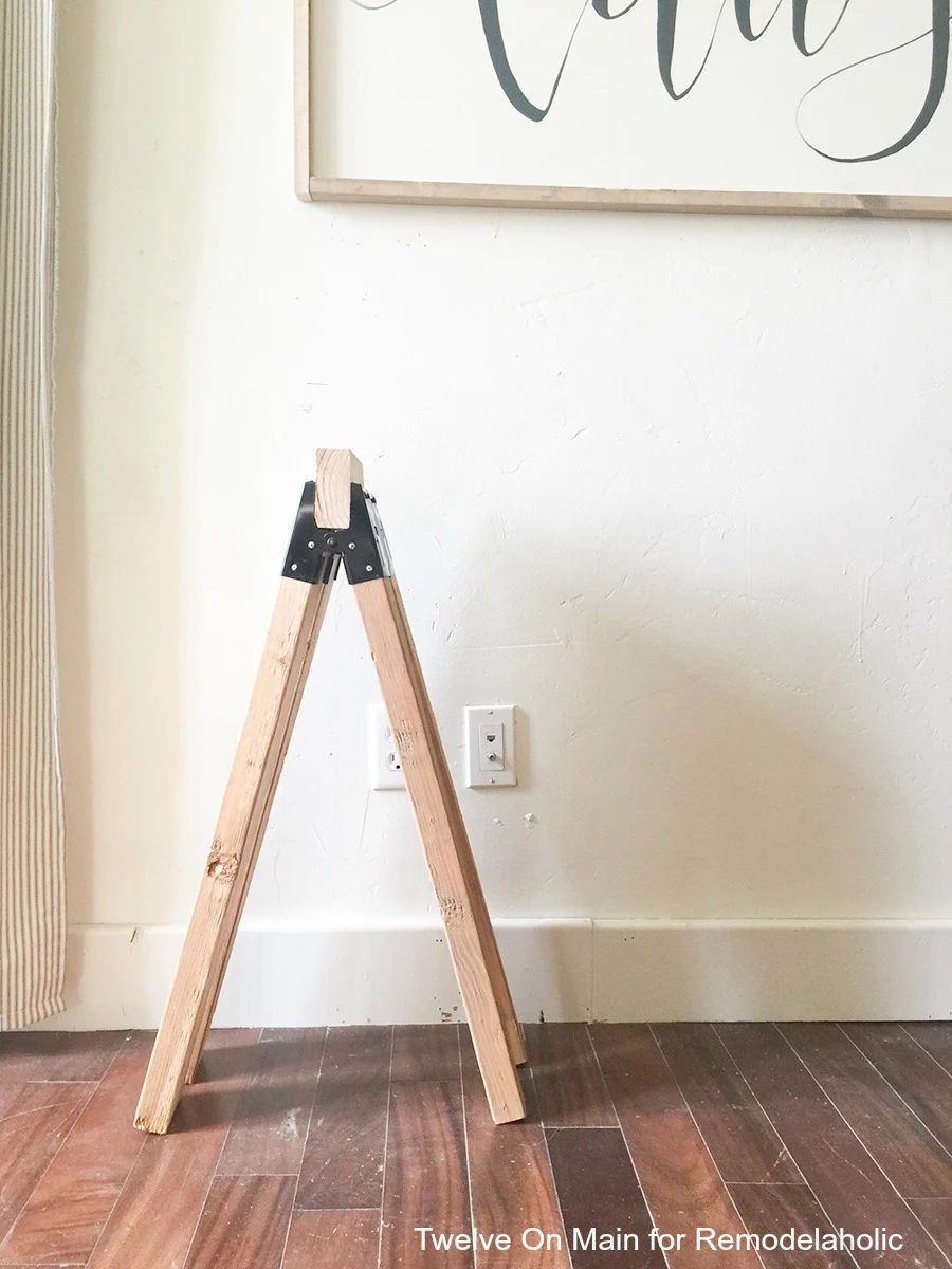 Handmade Sawhorse Sofa Table by Twelve On Main for Bekob