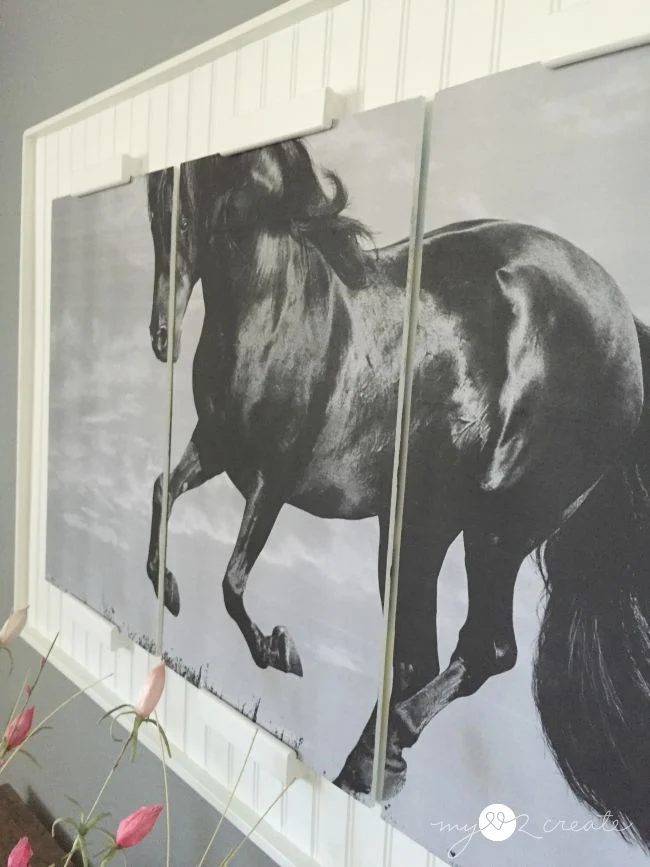 side close up of triple framed horse, MyLove2Create