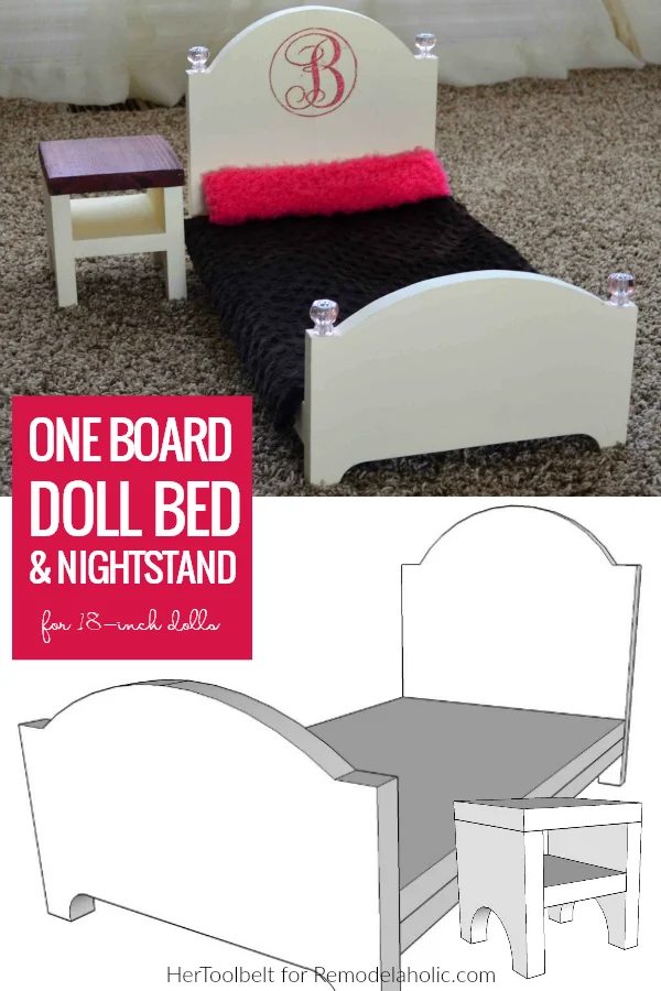 How To Make A Doll Bed For 18 Inch Dolls straightforward first-time One Board Woodworking Plan Hertoolbelt For #Bekob