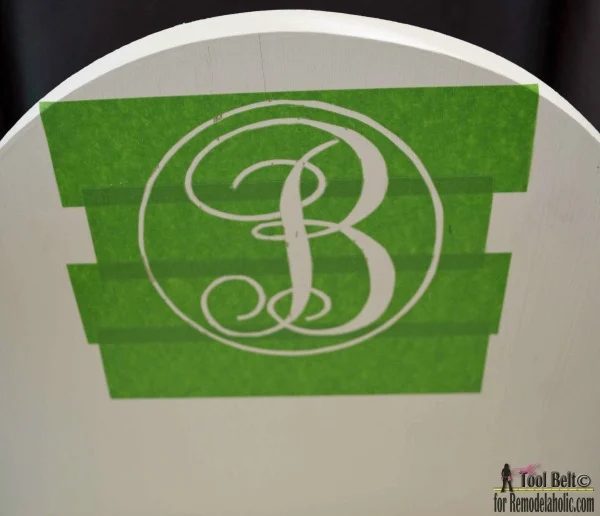 How To Customize A Handmade Wood Doll Bed For 18 Dolls, Make Your Own Stencil With Painter's Tape #Bekob