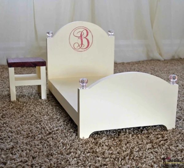 Make A Doll Bed For 18 Inch Dolls, One Board Building Project, first-time Woodworking Plan And Template #Bekob