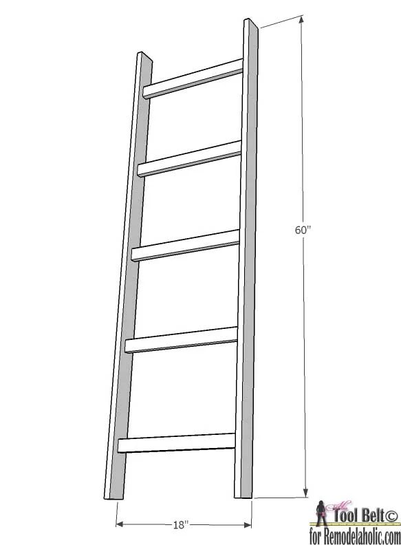 straightforward Handmade Blanket Ladder Wood working plans