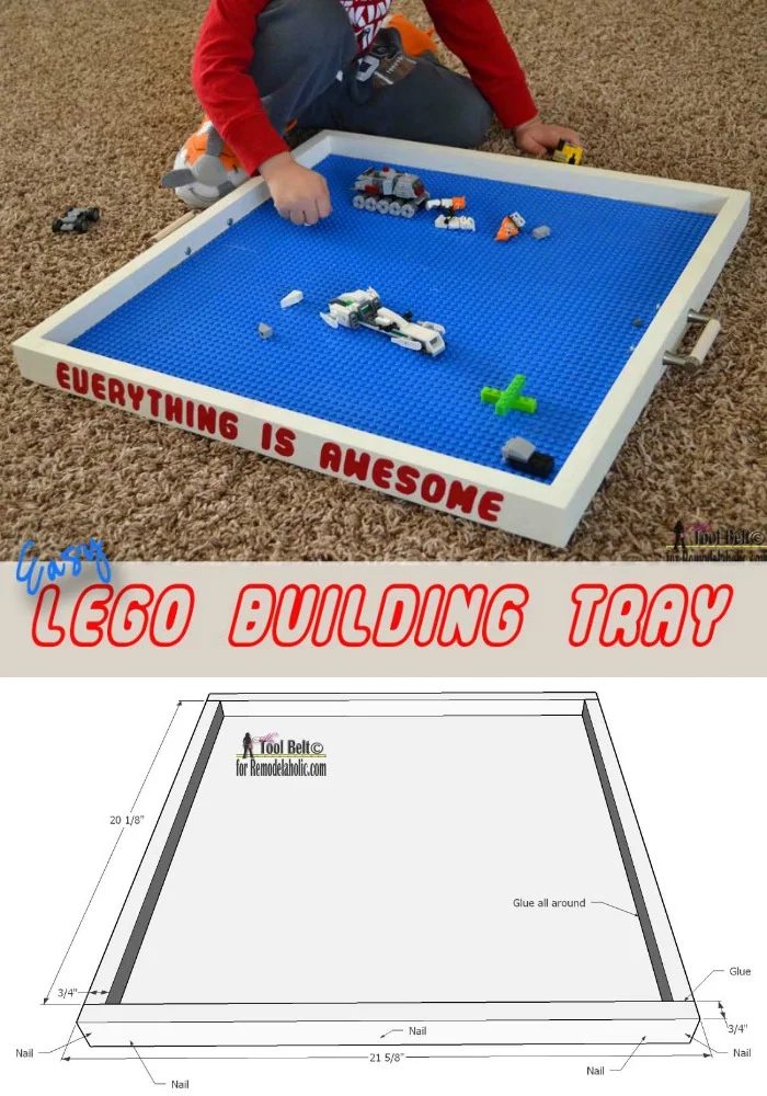 straightforward Handmade Lego building tray walkthrough. A Lego tray is a well fitted place for your kids to create, play and display their memorable Lego creations. @Bekob