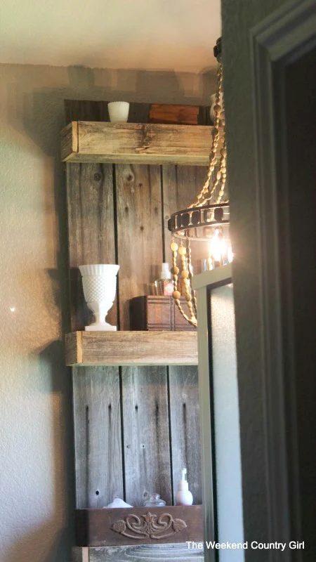 straightforward bathroom wall shelf by The Weekend Country Girl on @Bekob