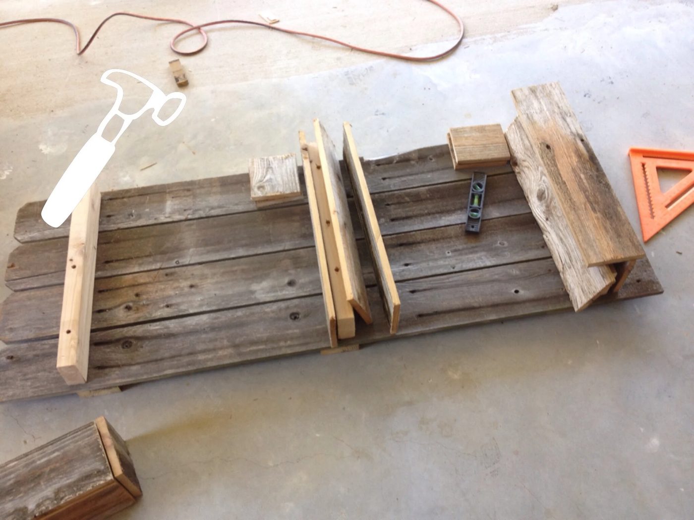 Building a Rustic Bathroom Shelf by The Weekend Country Girl featured on @Bekob