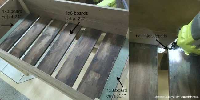 adding slats to garden bed, MyLove2Create for Bekob