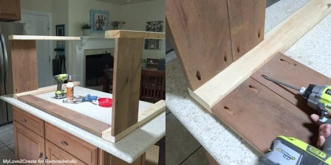 adding long boards with pocket hole screws, MyLove2Create for Bekob
