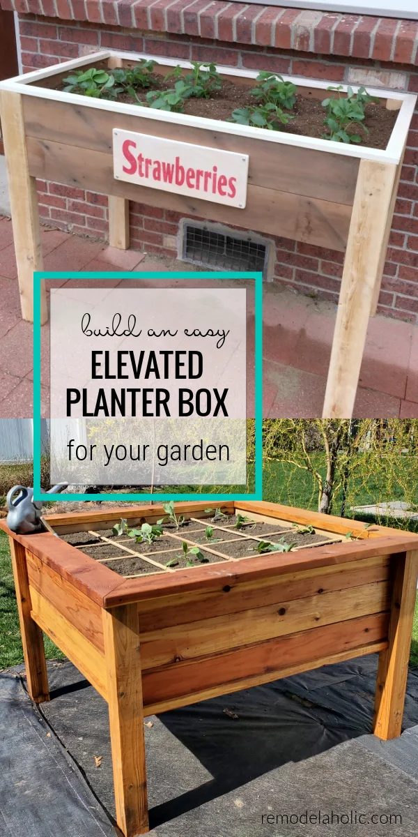 Build An straightforward Handmade Elevated Planter Box Or Raised Garden Bed For Square Foot Gardening, Bekob