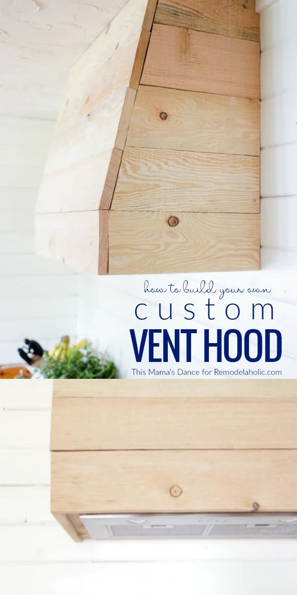 How To Build A Custom Range Vent Hood From Rough Hewn Lumber For A Rustic Cottage Farmhouse Style Kitchen @Bekob