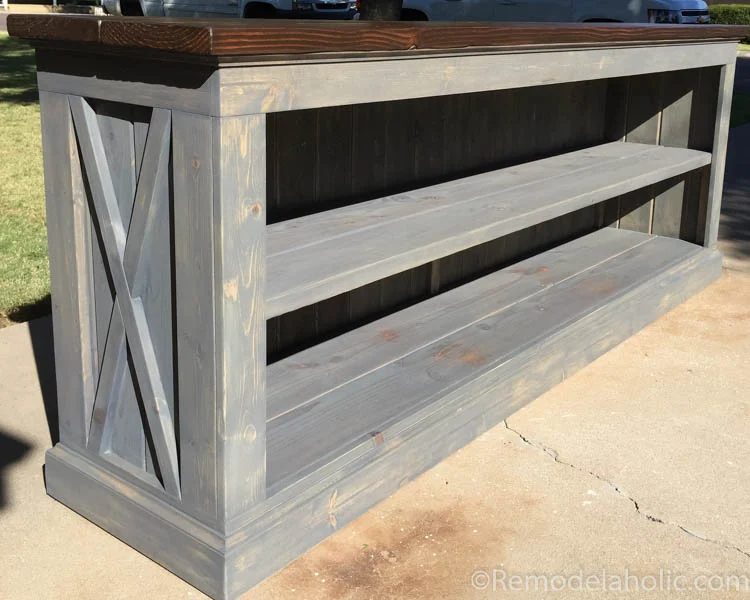 TV console sideboard table plans @Bekob.com-4