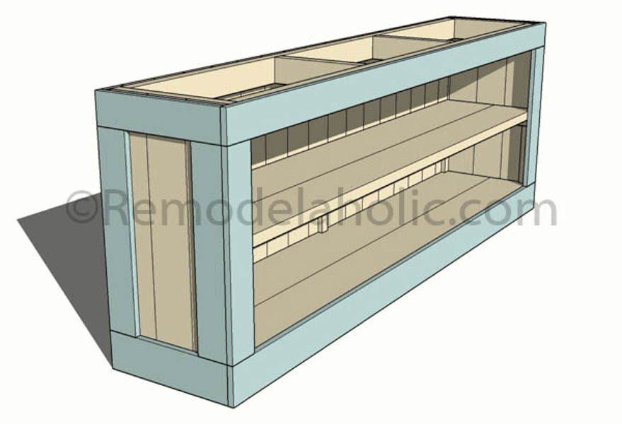 farmhouse console sideboard table plans-1 @Bekob (10)