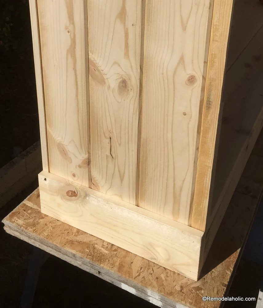 build a farmhouse style planked x tv console or sideboard @Bekob (22)