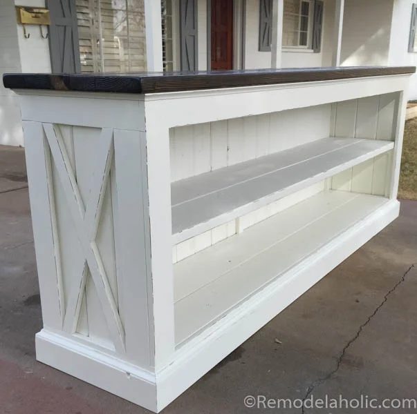 TV console sideboard table plans @Bekob.com-6