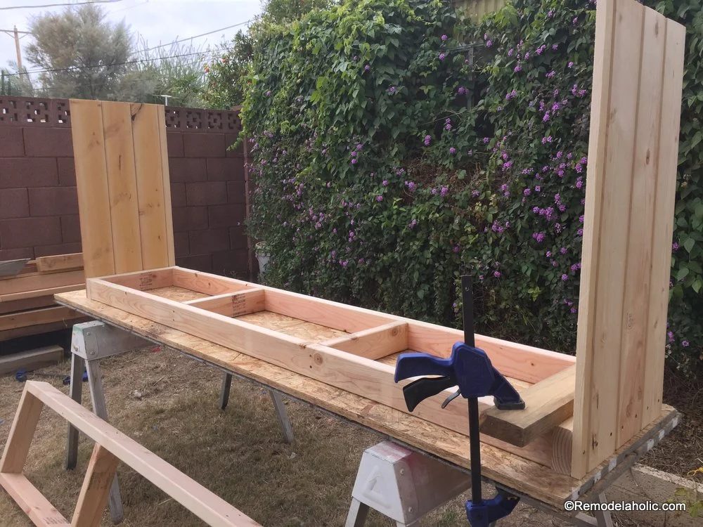 build a farmhouse style planked x tv console or sideboard @Bekob (13)