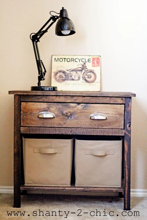 farmhouse nightstand, Shanty2Chic via Bekob.com