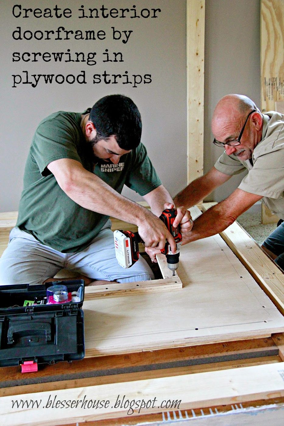 build a frame for faux fireplace - Blesser House featured on @Bekob