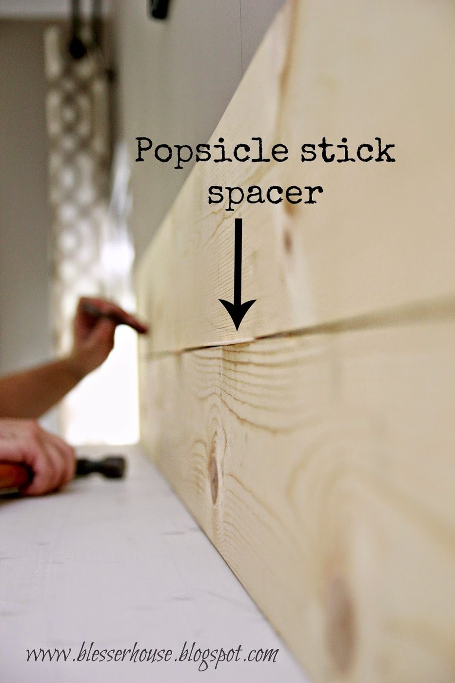 install a chimney piece plank wall above a faux fireplace 04 - Blesser House featured on @Bekob