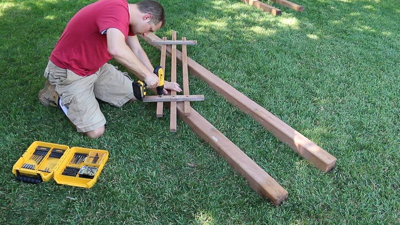 how to build an arbor from 2x4s