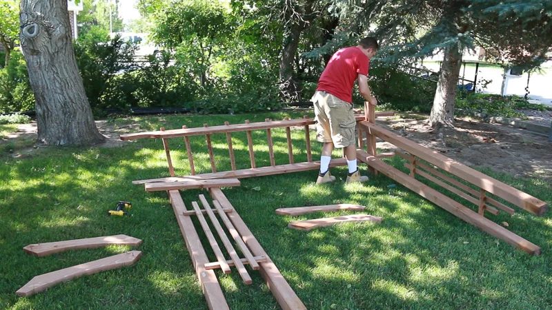 how to build a portable garden arbor wedding arch