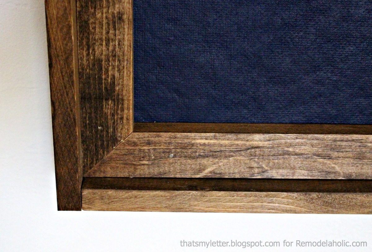 giant framed bulletin board detail