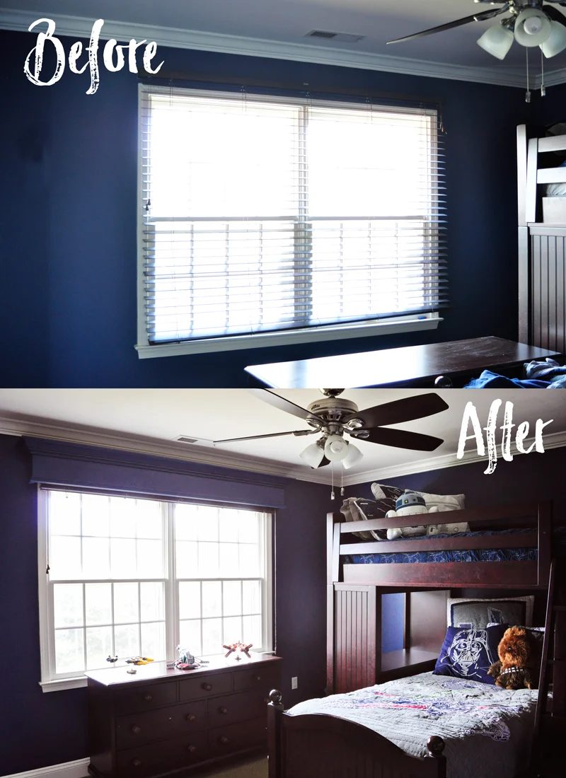 Handmade Window Cornice | detailed step-by-step photo walkthrough to build and hang a window cornice, on Bekob.com