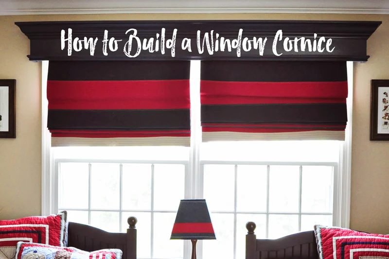 Handmade Window Cornice | detailed step-by-step photo walkthrough to build and hang a window cornice