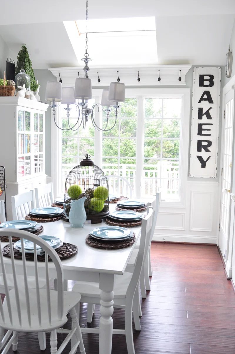 Build an above-window shelf with hooks, well fitted for a country cottage farmhouse kitchen! walkthrough on Bekob.com