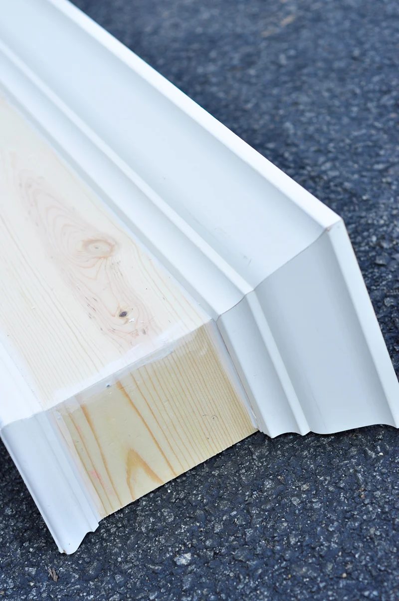 Handmade Wood Window Cornice | detailed step-by-step photo walkthrough to build and hang a window cornice, on Bekob.com