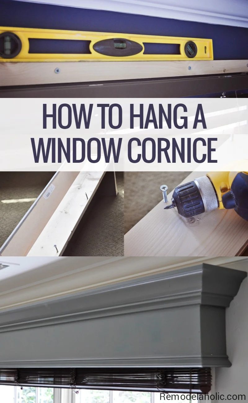 How to build and hang a wood window cornice, window valance box